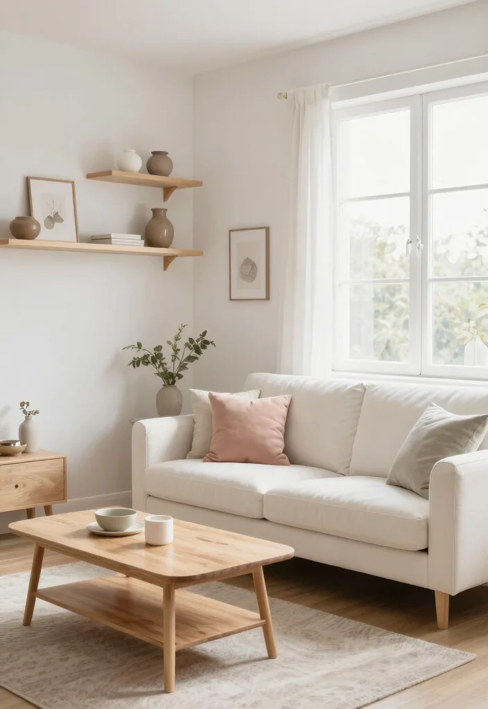 18 Small Apartment Living Room Decor Ideas Smart and Stylish - 3. Choose Light and Bright Colors 1