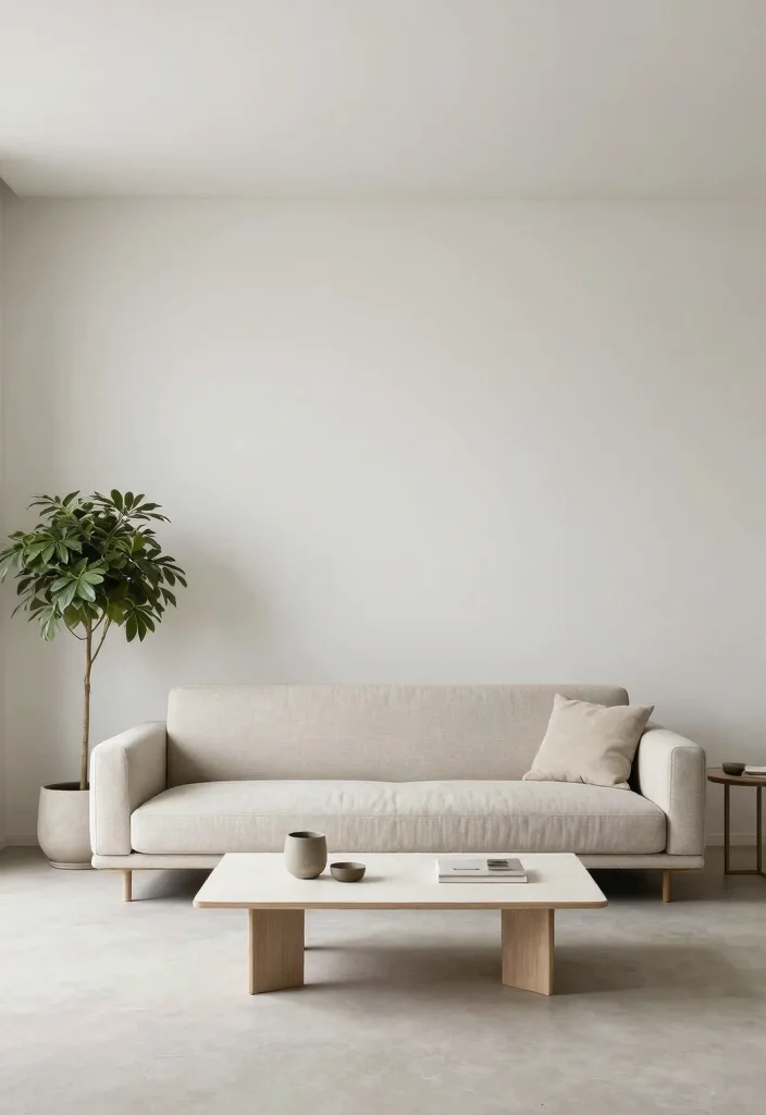 18 Small Apartment Living Room Decor Ideas Smart and Stylish - 7. Go Minimalist with Your Decor 1