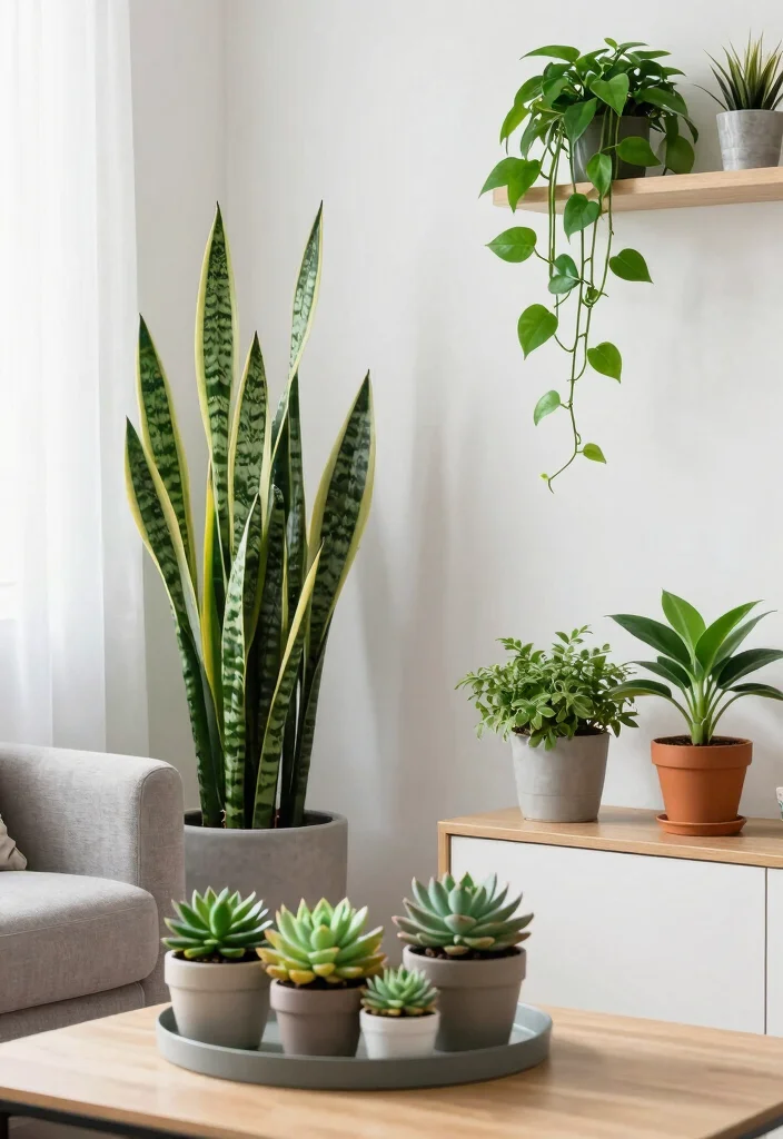 18 Small Living Room Ideas: Apartment Smart Space Solutions - 11. Incorporate Plants for Freshness 1