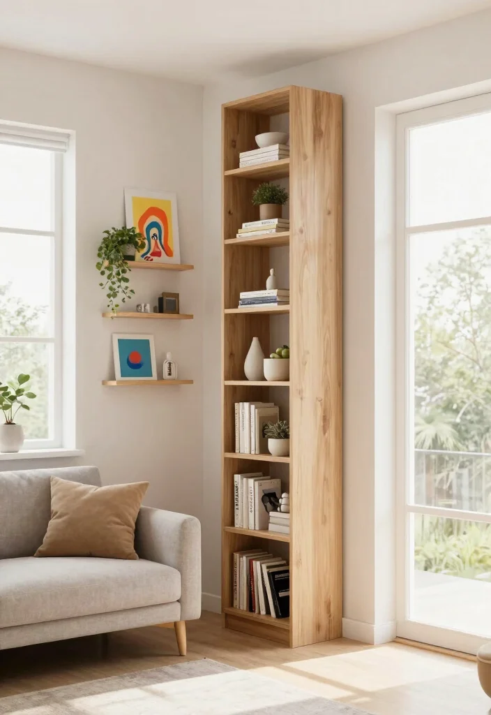 18 Small Living Room Ideas: Apartment Smart Space Solutions - 2. Use Vertical Space Wisely 1