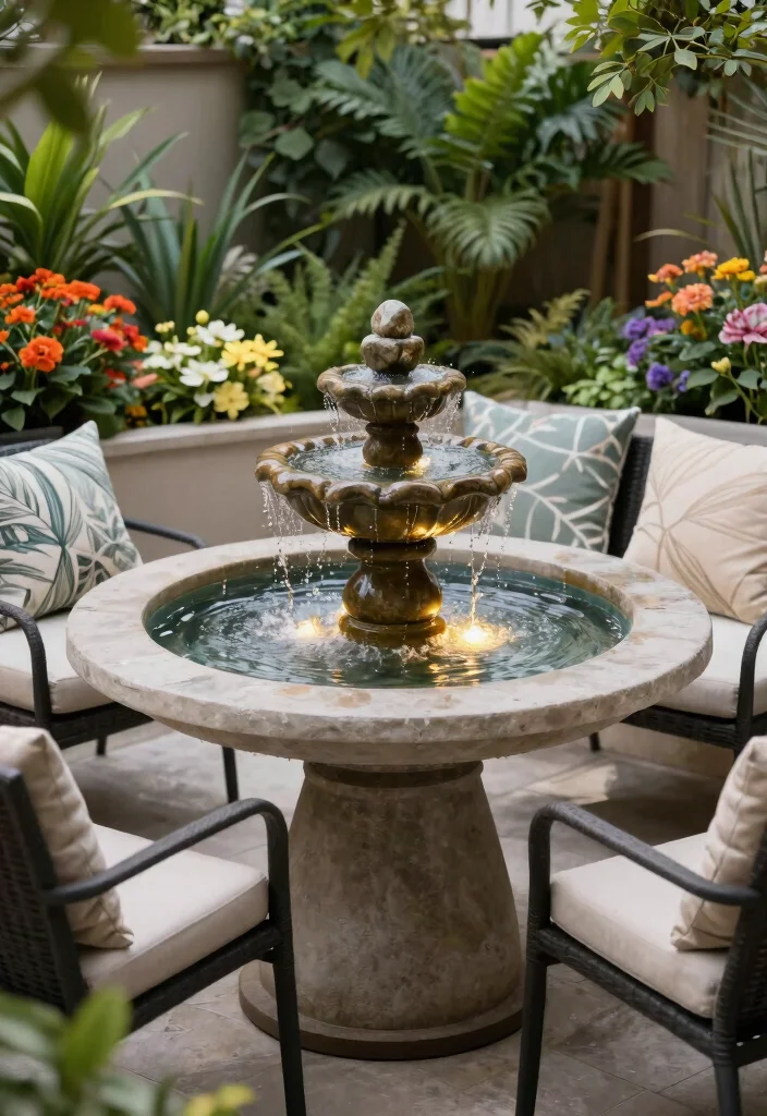 12 Balcony Fountain Ideas That Run Quietly and Fit Tight Spaces - 2. Tabletop Fountain 1