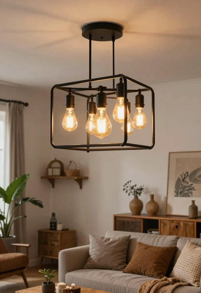 12 Flat Ceiling Lights That Don't Hang Down in Low-Ceiling Rooms - 7. Modern Industrial Ceiling Light 1