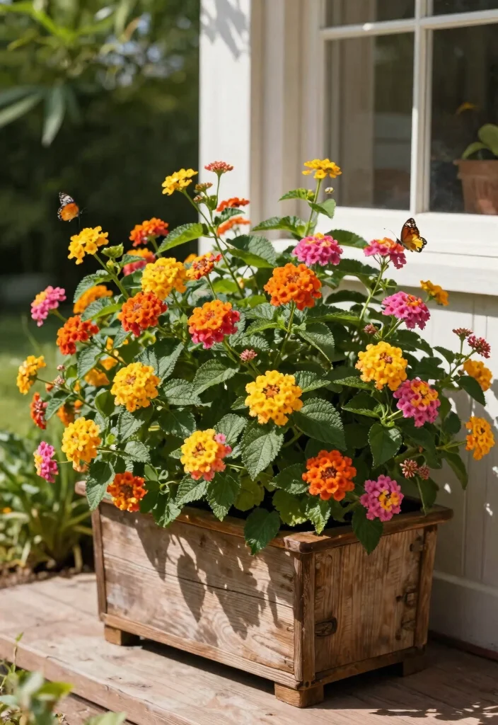 12 Front Porch Plant Ideas That Survive Heat and Forget-Me-Not Watering - 1. Lantana: The Colorful Champion 1