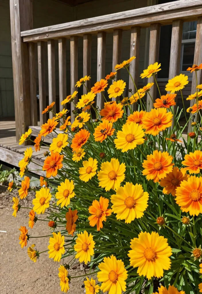 12 Front Porch Plant Ideas That Survive Heat and Forget-Me-Not Watering - 11. Coreopsis: The Sunshine Flower 1