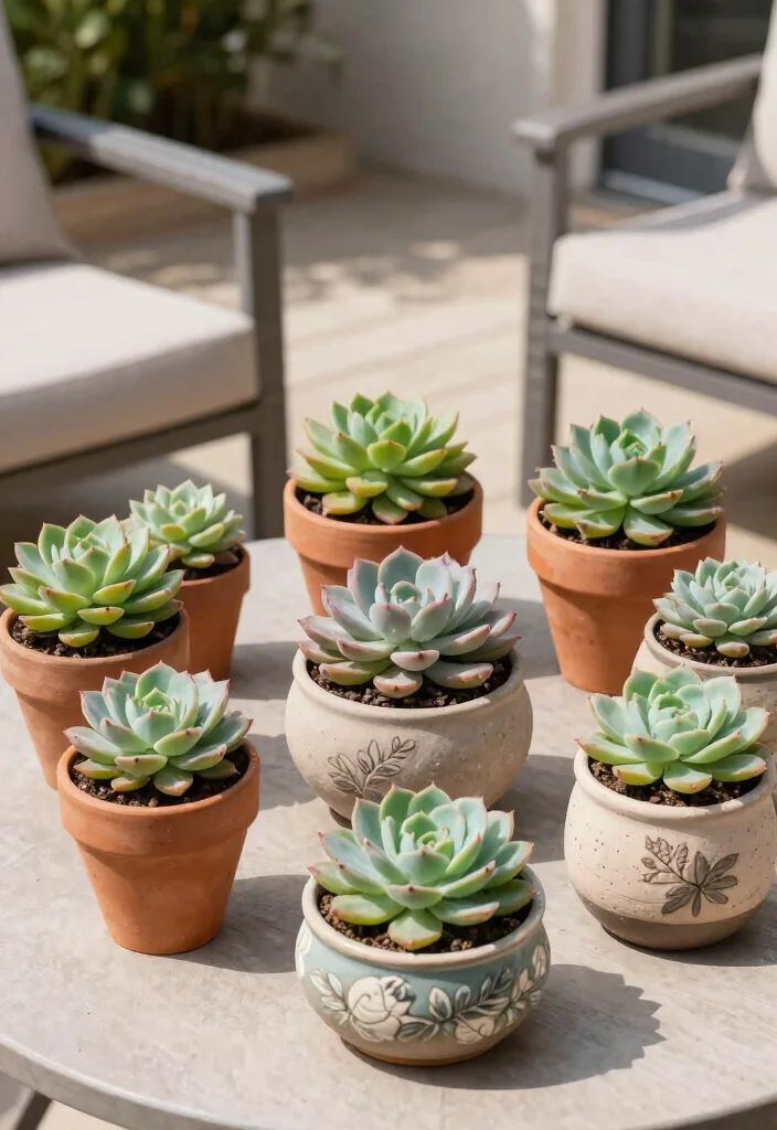 12 Front Porch Plant Ideas That Survive Heat and Forget-Me-Not Watering - 2. Succulents: The Low-Maintenance Marvels 1