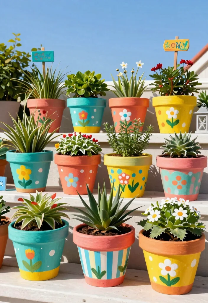 12 Mexican Flower Pots Ideas That Add Color Without Looking Tacky - 4. Hand-Painted Pottery for a Personal Touch 1