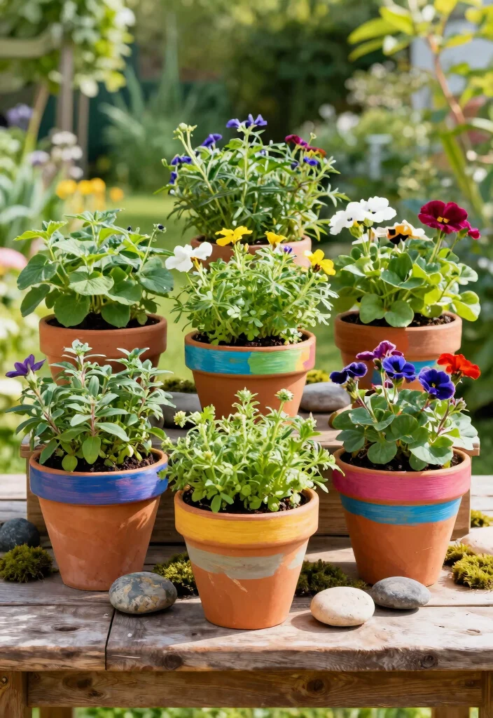 12 Mexican Flower Pots Ideas That Add Color Without Looking Tacky - 6. Terracotta Pots with a Twist 1