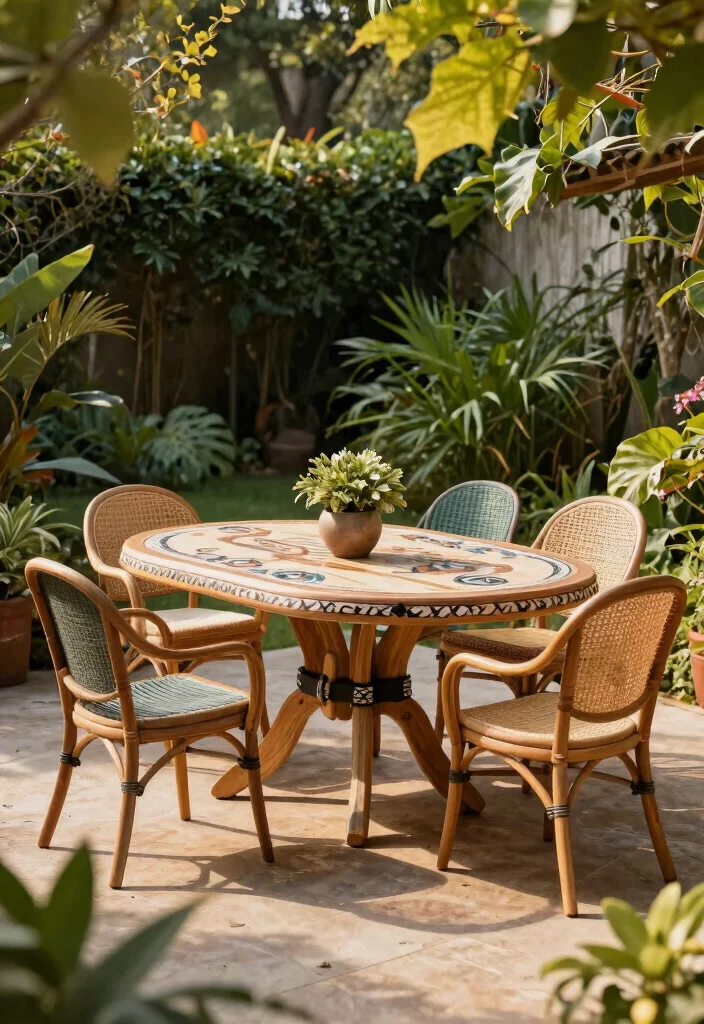 12 Outdoor Table and Chairs Ideas That Survive Rain and Sun - 12. Custom-Built Outdoor Set 1