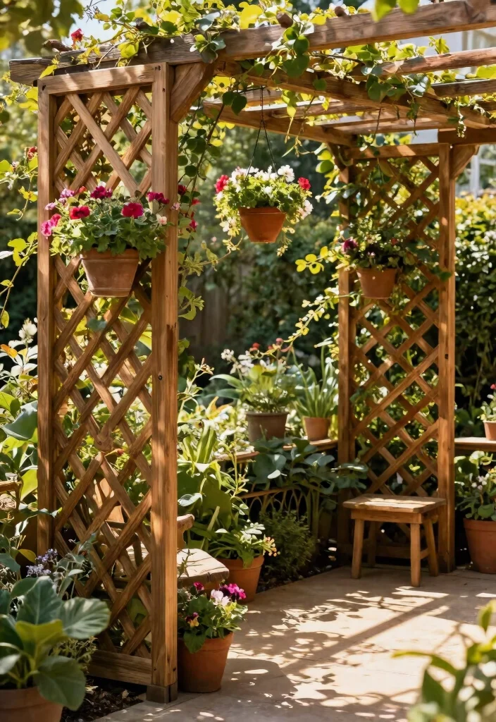 12 Privacy Fence Ideas That Block Neighbors Without Looking Harsh - 5. Decorative Trellis Panels 1