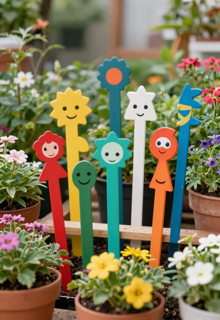 14 Business Signs Outdoor Ideas That Get Noticed From the Street - 10. Customizable Garden Stakes 1