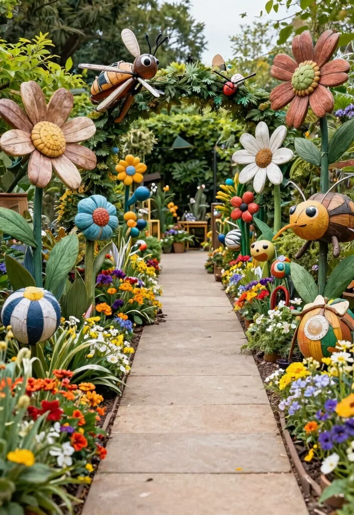 14 Business Signs Outdoor Ideas That Get Noticed From the Street - 12. Fun Garden Sculptures 1