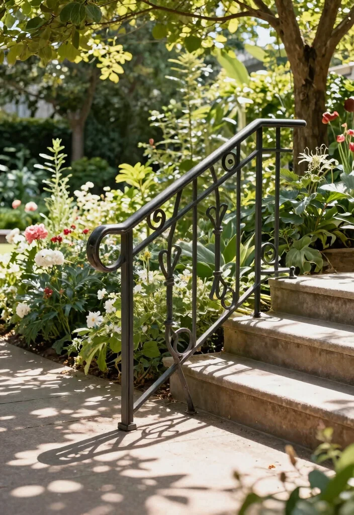 14 Handrails for Stairs Outdoor That Install Without Drilling - 4. Folding Handrails 1