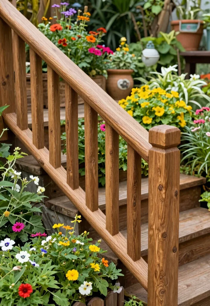 14 Handrails for Stairs Outdoor That Install Without Drilling - 9. Composite Material Handrails 1