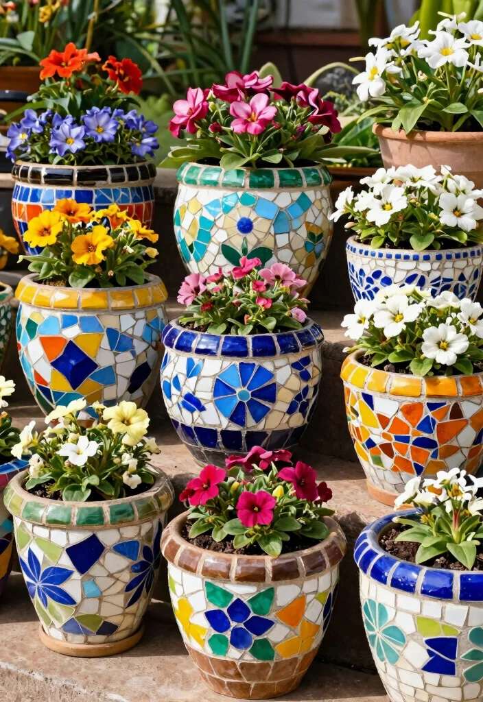 14 Mosaic Flower Pot Ideas You Can Make With Broken Tiles - Conclusion 1
