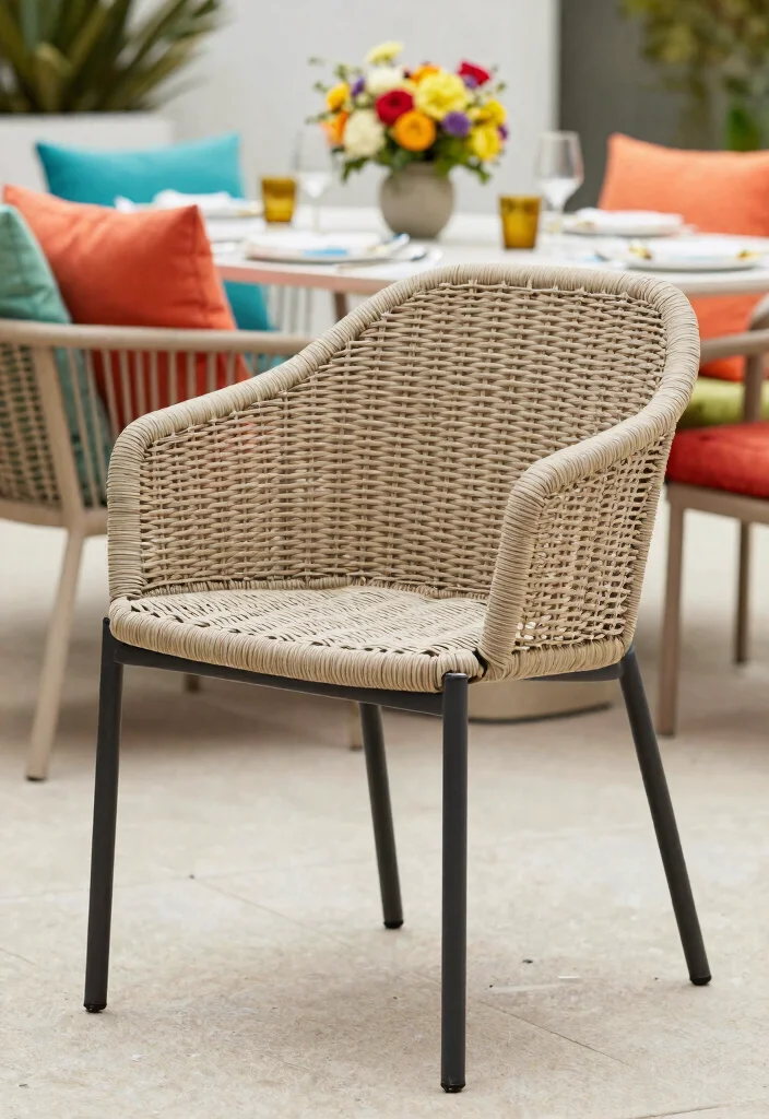 14 Outdoor Dining Chairs That Hold Up Through Rain and Sun - 1. The Modern Wicker Chair 1