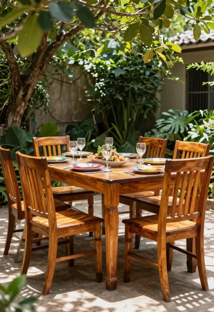 14 Outdoor Dining Chairs That Hold Up Through Rain and Sun - 2. Classic Teak Dining Chair 1