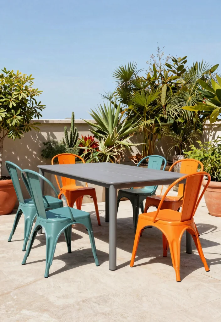 14 Outdoor Dining Chairs That Hold Up Through Rain and Sun - 3. Sleek Aluminum Chairs 1