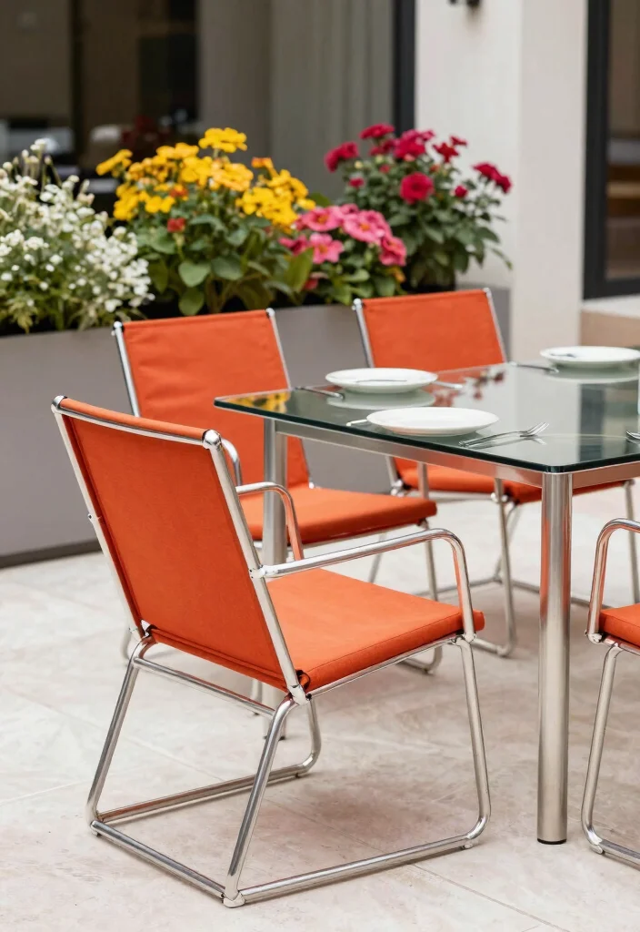 14 Outdoor Dining Chairs That Hold Up Through Rain and Sun - 8. Elegant Sling Chairs 1