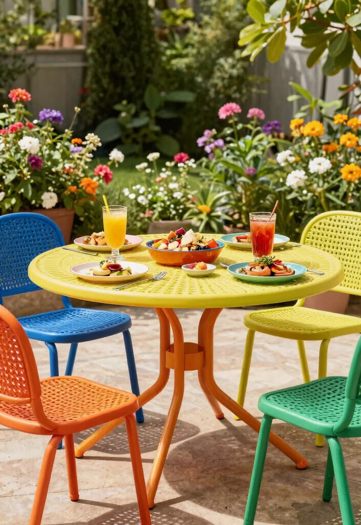 14 Outdoor Patio Table Ideas That Don't Rust or Crack - 11. Resin Tables 1