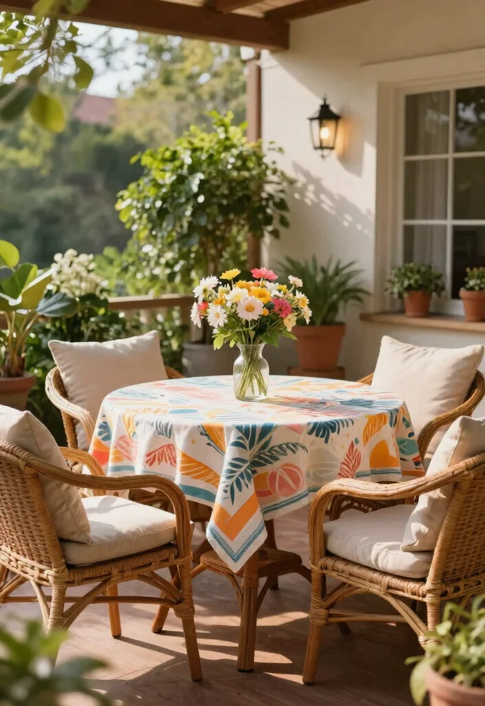 14 Outdoor Patio Table Ideas That Don't Rust or Crack - 4. Wicker and Rattan Tables 1