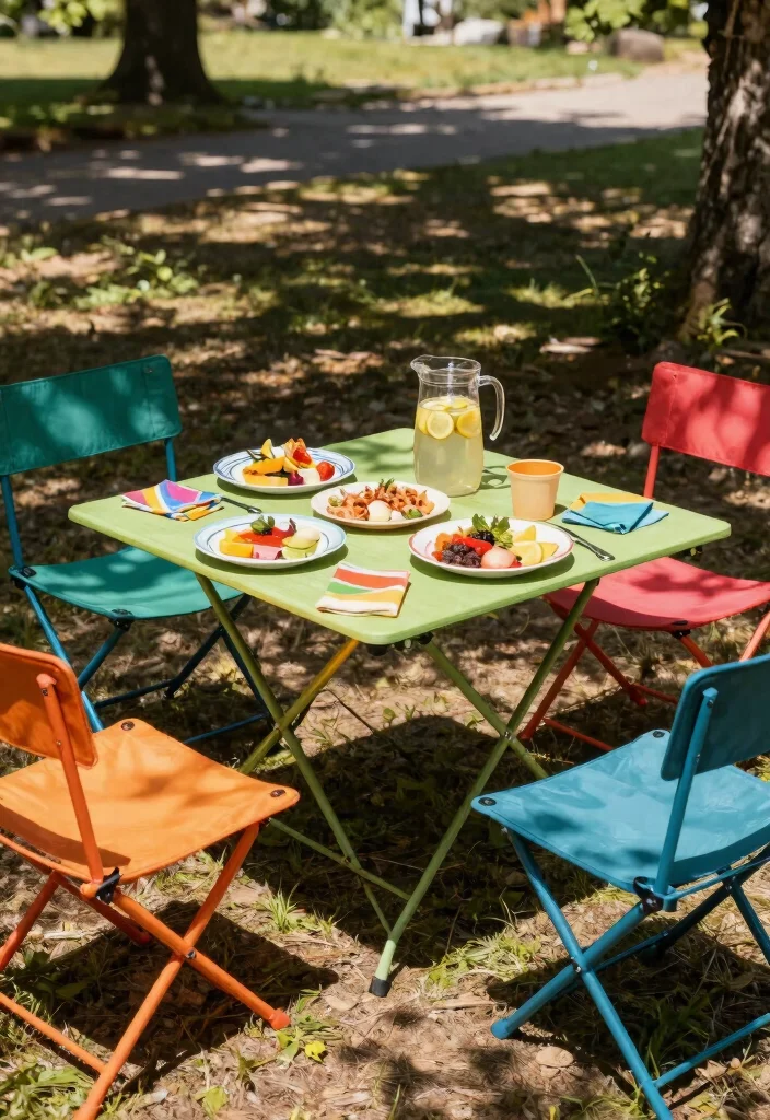 14 Outdoor Patio Table Ideas That Don't Rust or Crack - 7. Folding Tables 1
