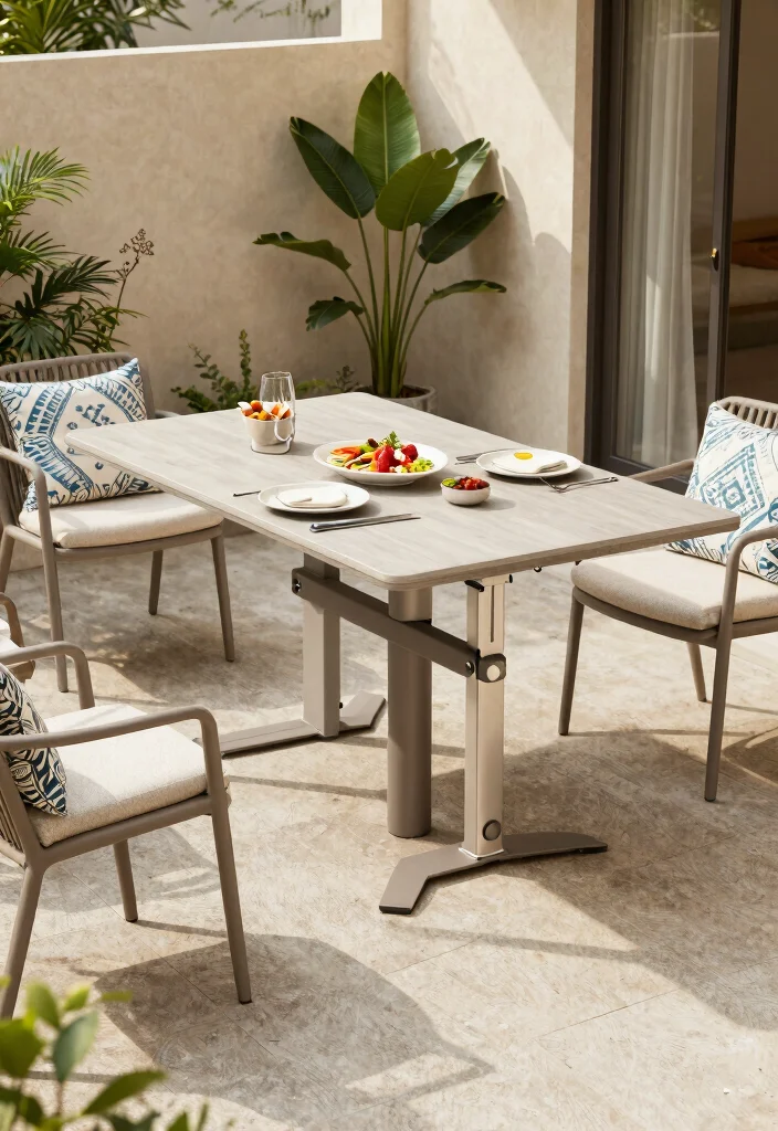 14 Outdoor Patio Table Ideas That Don't Rust or Crack - 9. Multi-Functional Tables 1