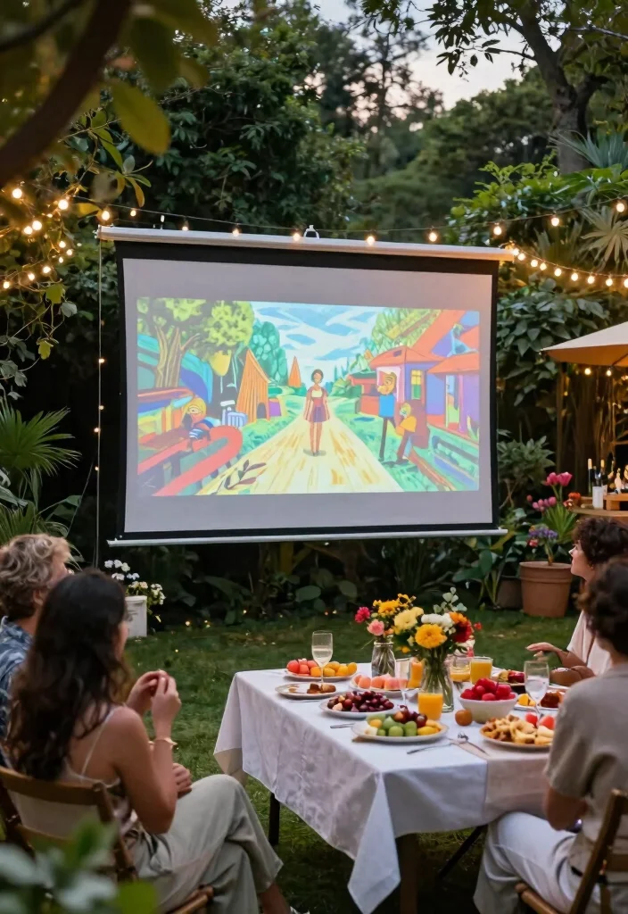 14 Outdoor Projector Screen Ideas That Stay Taut Without Wrinkles - 14. Multi-Function Screen Use 1