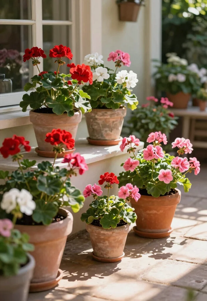 14 Patio Flower Pots That Don't Need Daily Watering in Full Sun - 5. Hardy Geraniums for Easy Elegance 1