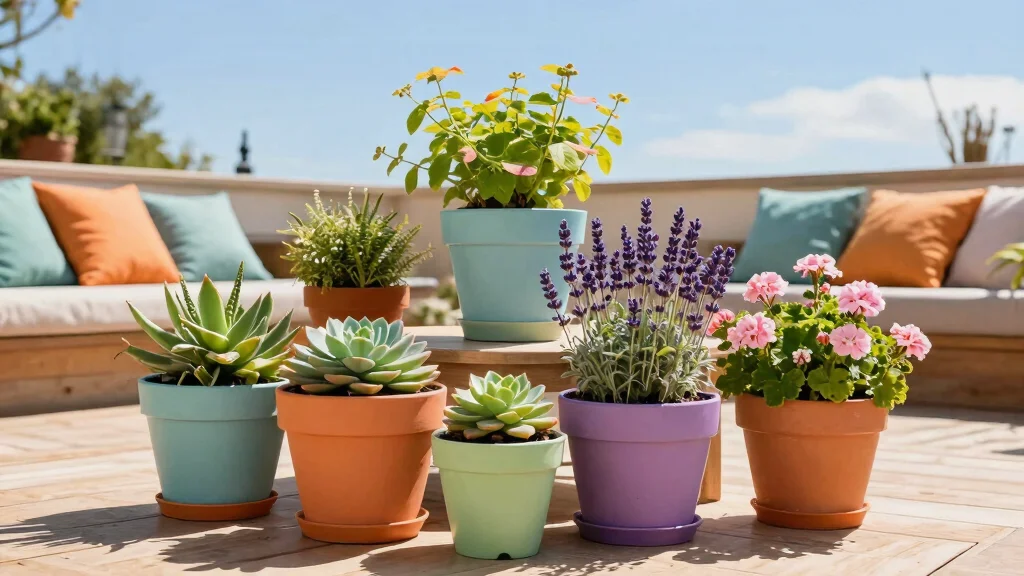 14 Patio Flower Pots That Don't Need Daily Watering in Full Sun