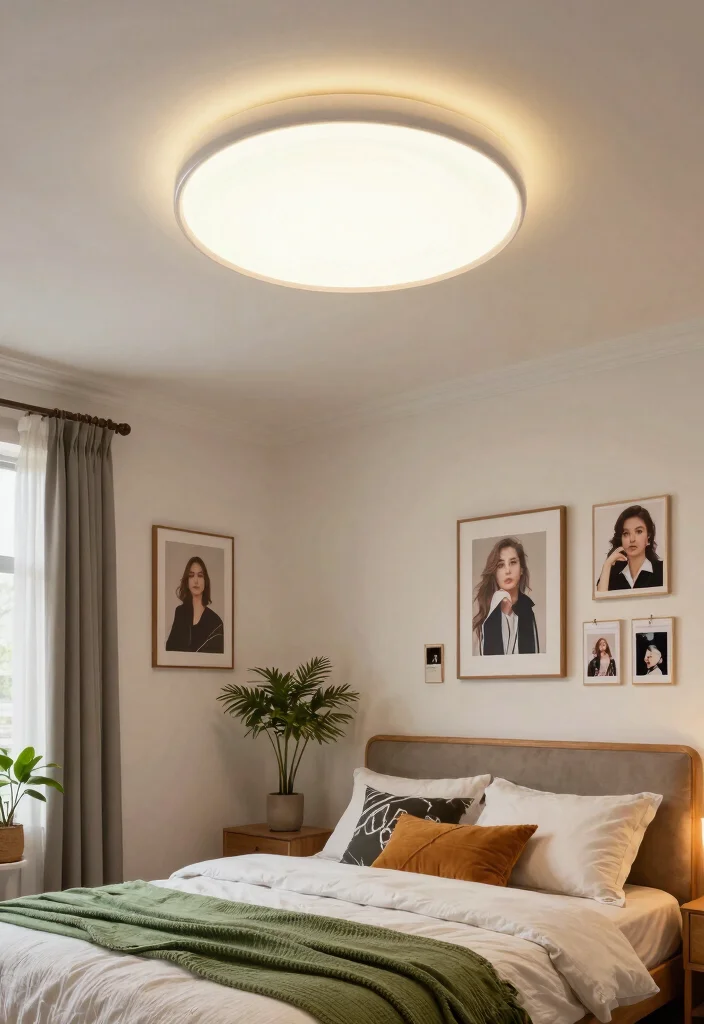 14 Profile Light Ceiling Design for Bedroom Ideas - 14. Personal Touches 1