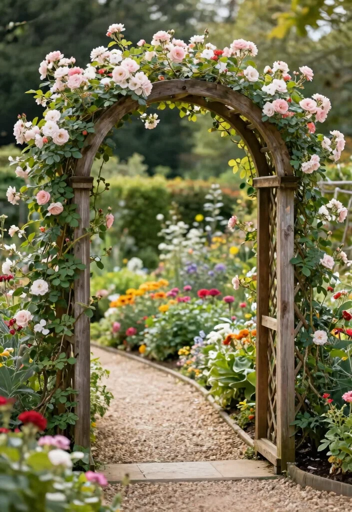 14 Vine Trellis Ideas That Support Heavy Climbers Without Sagging - 10. Garden Archway with Trellis 1