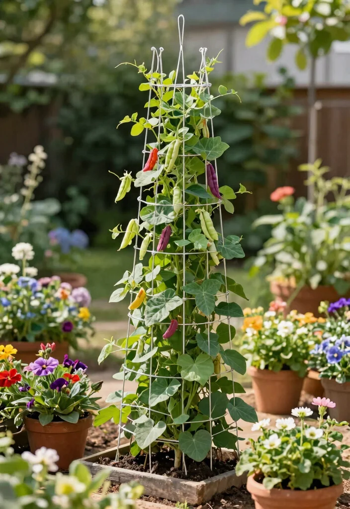14 Vine Trellis Ideas That Support Heavy Climbers Without Sagging - 11. Aesthetic Vertical String Trellis 1