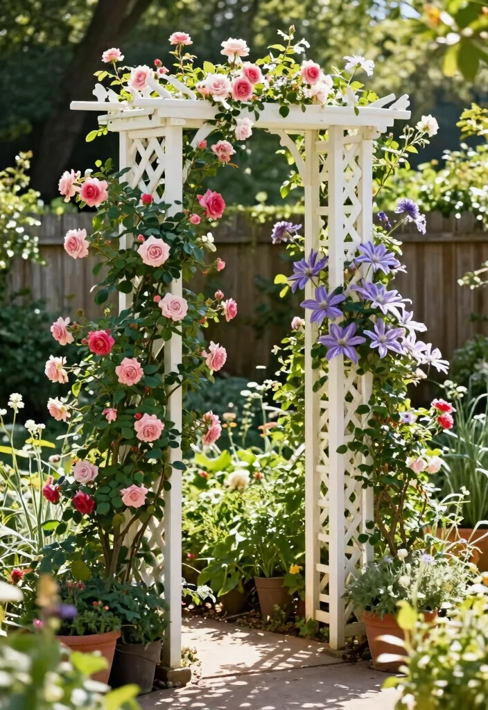 14 Vine Trellis Ideas That Support Heavy Climbers Without Sagging - 2. Classic Lattice Trellis 1