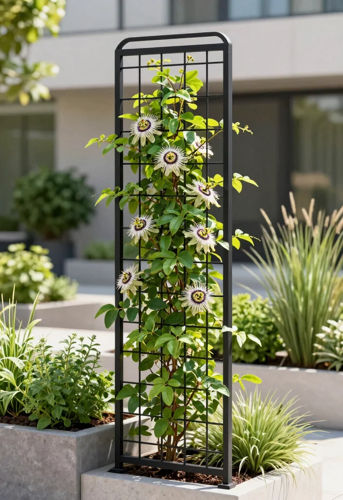 14 Vine Trellis Ideas That Support Heavy Climbers Without Sagging - 4. Metal Grid Trellis 1