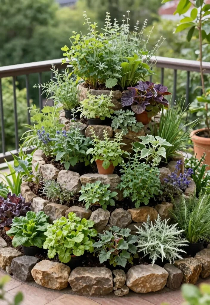 15 3 Tier Planter Ideas That Maximize Vertical Space - 13. Tiered Herb Spiral 1