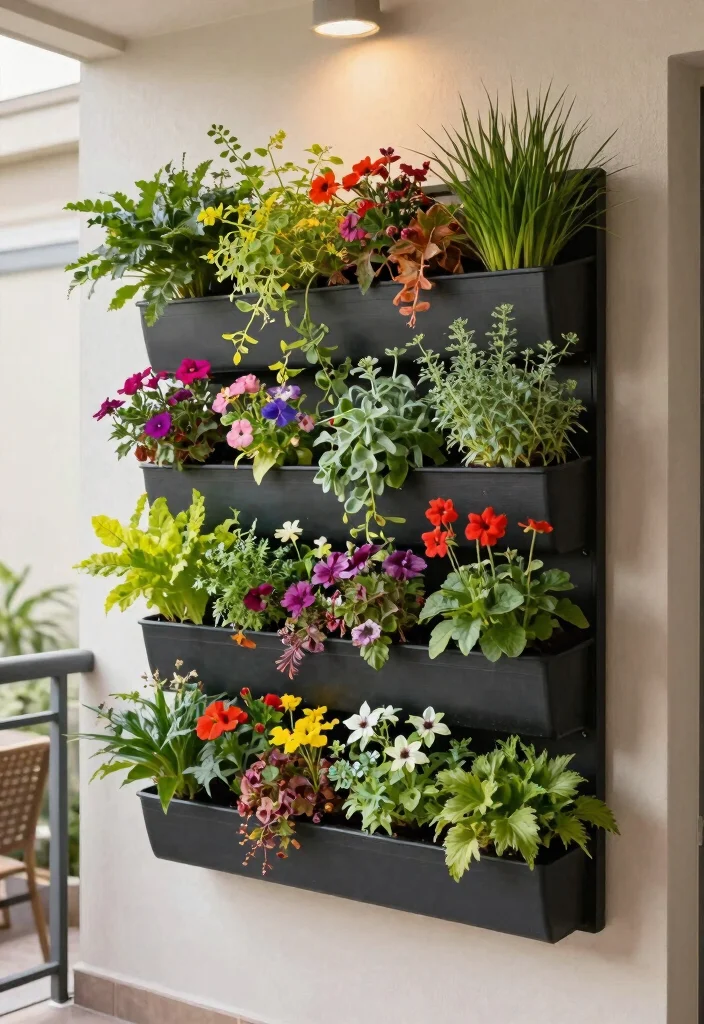 15 3 Tier Planter Ideas That Maximize Vertical Space - 3. Vertical Garden Wall Planter 1