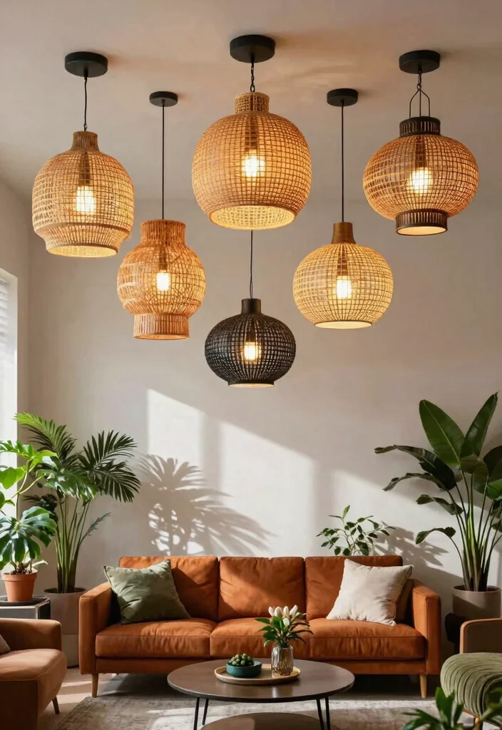 15 Ceiling Light Design Living Room Ideas for Low and High Ceilings - 5. Decorative Ceiling Lamps for Style 1