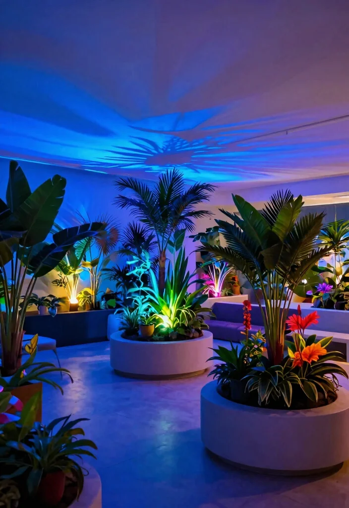 15 Ceiling Strip Lighting Ideas That Don't Show Seams - 7. Dynamic Color Strip Lighting 1