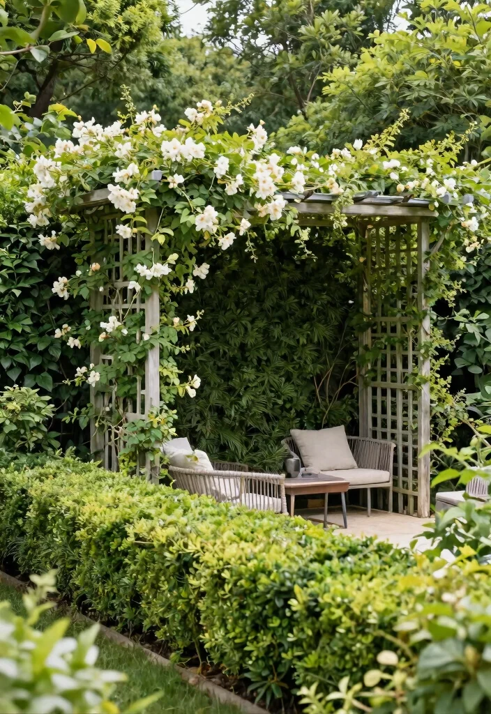 15 Garden Trellis Ideas That Hide Eyesores and Add Privacy - 11. Privacy Hedge Trellis 1