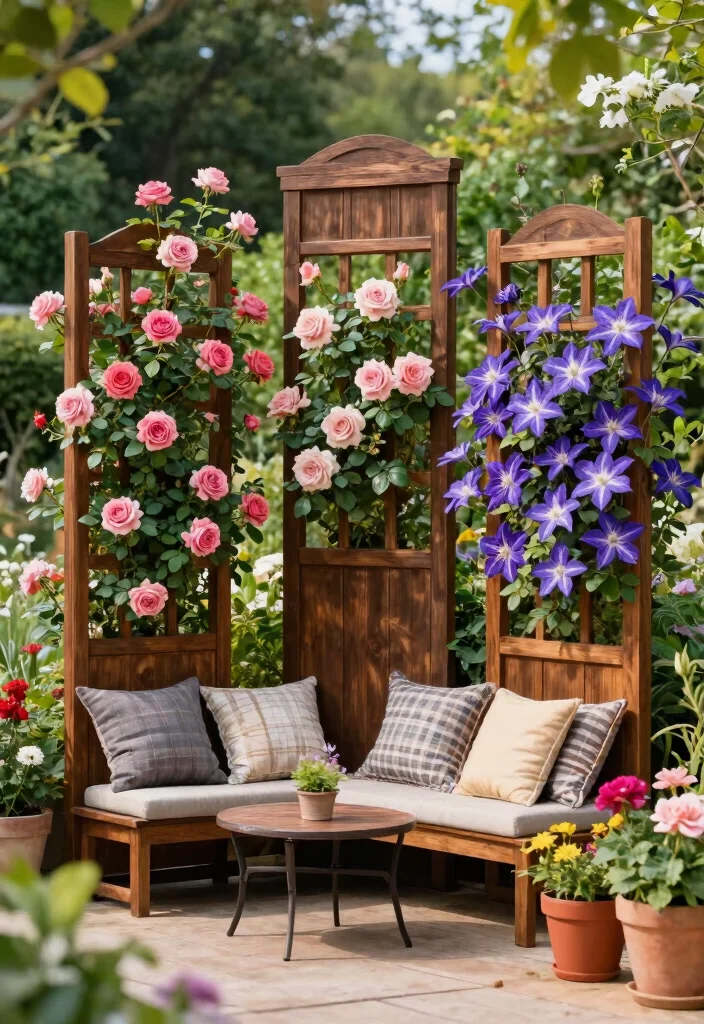 15 Garden Trellis Ideas That Hide Eyesores and Add Privacy - 5. Garden Panel Trellis 1