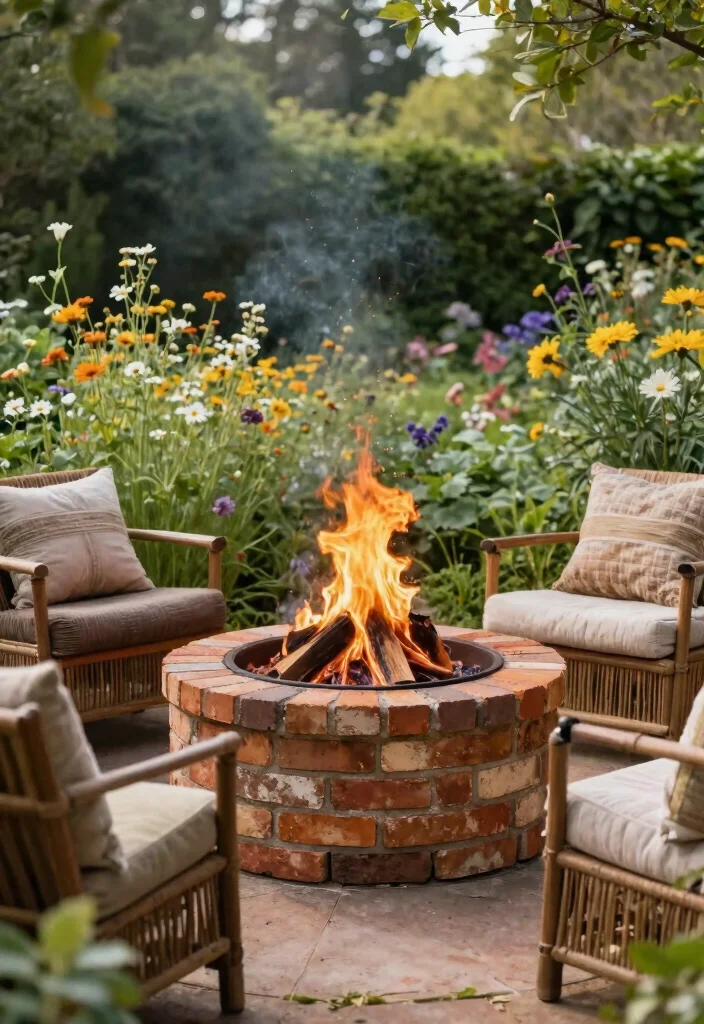 15 Metal Fire Pit Ideas That Look High-End on a Budget - 10. Eco-Friendly Fire Pit with Recycled Materials 1