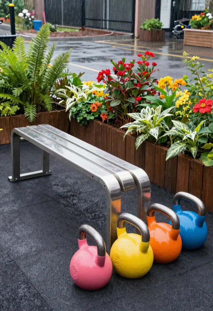 15 Outdoor Home Gym Ideas That Handle Weather and Store Equipment - 2. Weather-Resistant Gym Equipment 1