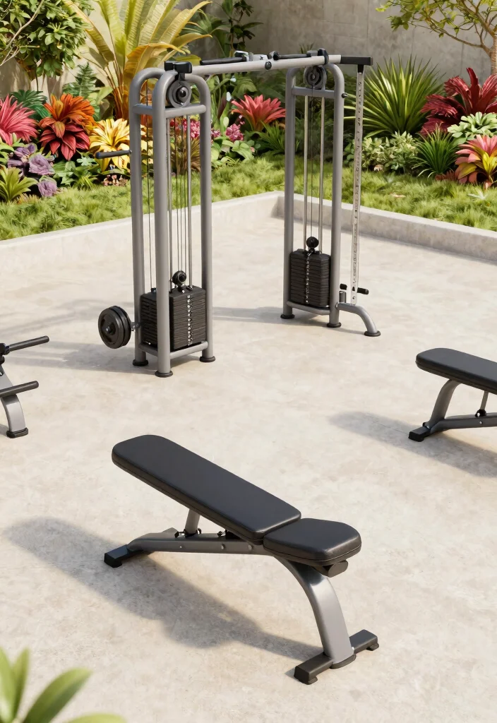 15 Outdoor Home Gym Ideas That Handle Weather and Store Equipment - 8. Modular Equipment 1