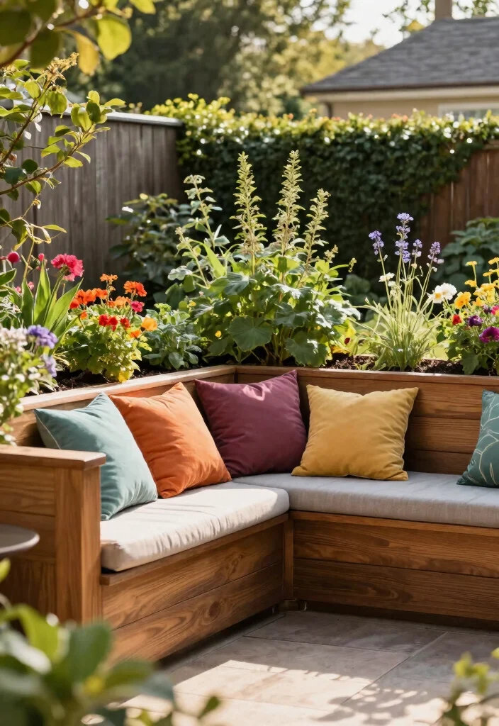 15 Raised Planter Boxes for Bad Backs That Don't Require Bending - 3. Elevated Garden Beds with Built-in Seating 1