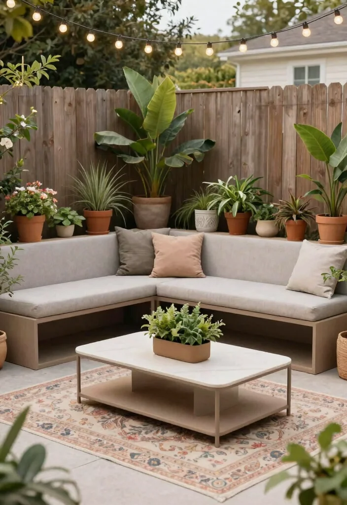 15 Small Backyard Decor Ideas That Make a Tiny Yard Feel Bigger - 3. Multi-Functional Furniture 1