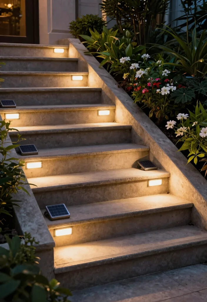 15 Walkway Lighting Ideas That Stay Lit Without Running New Wire - 11. Solar Step Lights 1