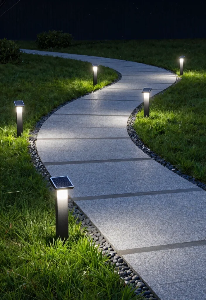 15 Walkway Lighting Ideas That Stay Lit Without Running New Wire - 2. Solar Pathway Markers 1