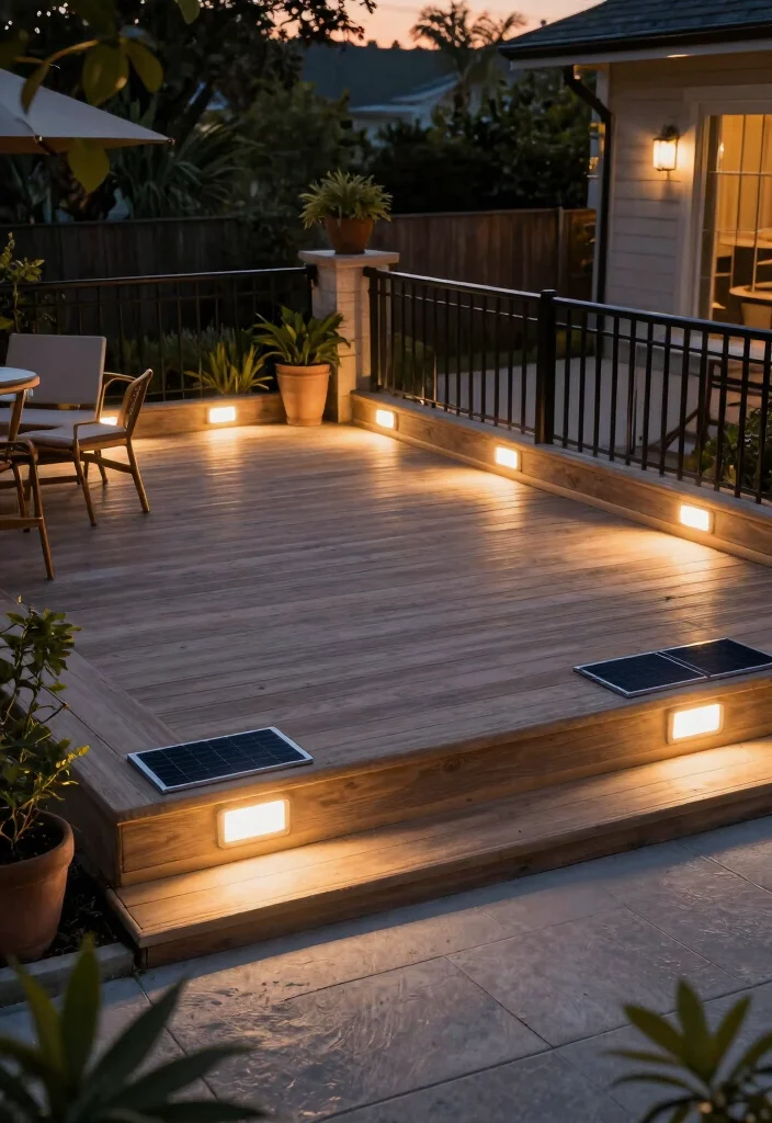 15 Walkway Lighting Ideas That Stay Lit Without Running New Wire - 9. Solar Deck Lights 1