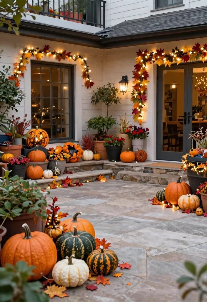 18 Apartment Patio Ideas for Renters Who Can't Drill or Install - 16. Seasonal Decor 1