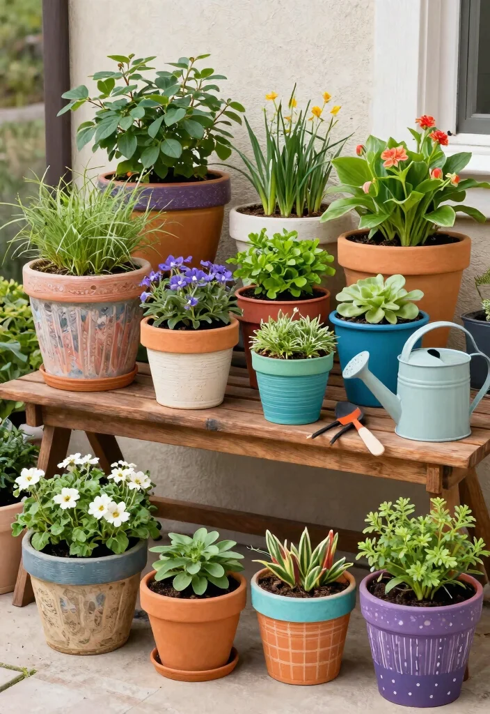18 Apartment Patio Ideas for Renters Who Can't Drill or Install - 3. Container Gardening 1